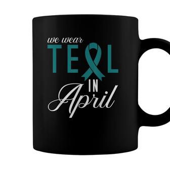 We Wear Teal In April Sexual Assault Awareness Coffee Mug - Seseable