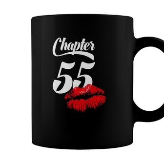 Womens 55Th Birthday Lips Chapter 55 Years Old 1967 Gift Coffee Mug - Seseable