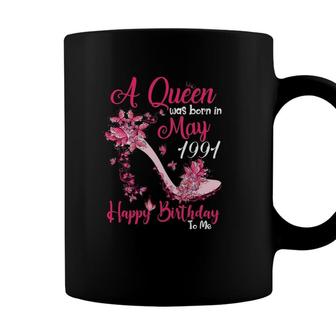 Womens A Queen Was Born In May 19911991 30 Birthday Gift Coffee Mug - Seseable