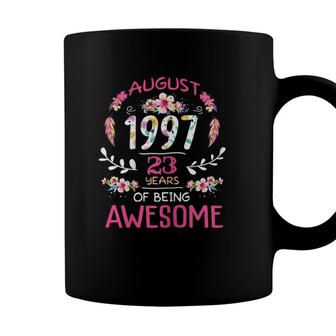 Womens August Girl 1997 23Rd Birthday Gift 23 Years Old Coffee Mug - Seseable