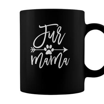 Womens Cute Funny Xmas Gift For Grandma Cat Lover Dog Mom Fur Mama Coffee Mug - Seseable