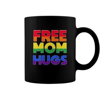 Womens Free Mom Hugs Lgbt Pride Coffee Mug - Seseable