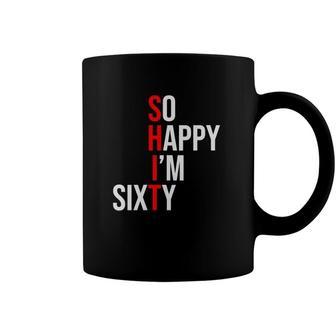 Womens Funny 60Th Birthday Gift Shit Sixty Years Old V-Neck Coffee Mug | Mazezy