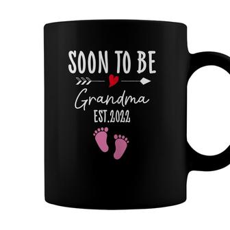 Womens Funny Soon To Be Grandma 2022 Quote Promoted To Grandma Coffee Mug - Seseable