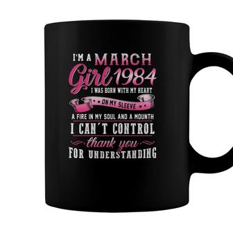 Womens Im A March Girls 1984 38Th Birthday Gift 38 Years Old Coffee Mug - Seseable
