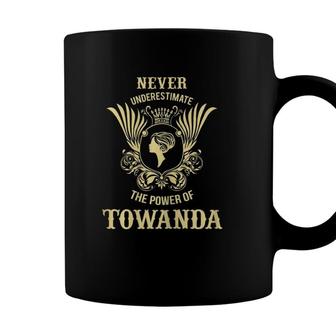 Womens Inked Creation - Never Underestimate The Power Of Towanda Coffee Mug - Seseable