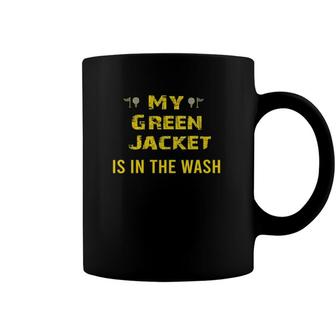Womens Jacket Green In The Wash Master Golf Golfer Player V-Neck Coffee Mug | Mazezy
