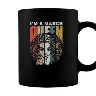 Womens March Birthday S For Women Queens Are Born In March Coffee Mug - Seseable