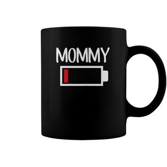 Womens Mommy Low Battery Energy Low Energy Mom Coffee Mug | Mazezy