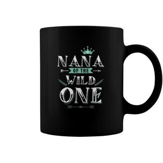 Womens Nana Of A Wild One V-Neck Coffee Mug | Mazezy