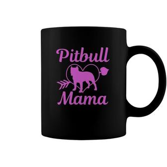 Womens Pitbull Mama Pitbull Mom Funny Cute Dog Mothers Day Gift Coffee Mug | Mazezy