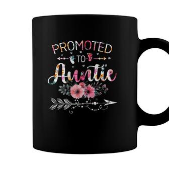 Womens Promoted To Auntie 2022 Funny New Grandma Mothers Day Coffee Mug | Seseable UK