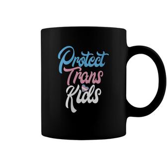 Womens Protect Trans Kids Transgender Pride Month Coffee Mug - Seseable