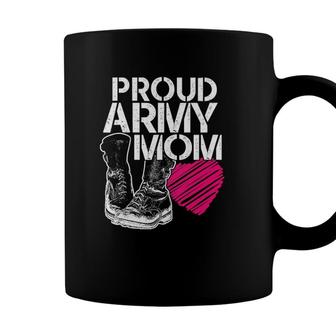 Womens Proud Army Mom Gift Coffee Mug - Seseable