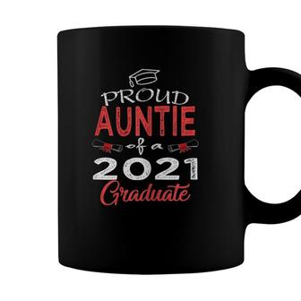 Womens Proud Auntie Of A Class Of 2021 Graduate Senior 21 Women Coffee Mug - Seseable