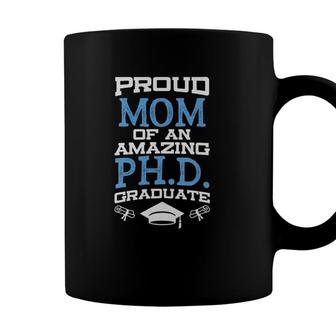 Womens Proud Mom Of Phd Graduate Phd Graduate Gift V-Neck Coffee Mug - Seseable