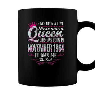 Womens Queen Born In November 1964 Cute Girl 57Th Birthday Coffee Mug - Seseable