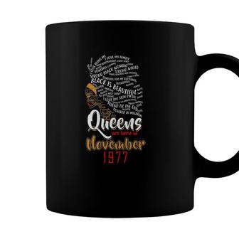 Womens Queens Are Born In November 1977 44Th Birthday Cute Gift Coffee Mug | Seseable UK