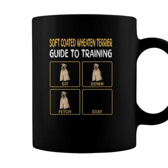 Womens Soft Coated Wheaten Terrier Guide To Training Dog Obedience V-Neck Coffee Mug - Seseable