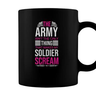 Womens Us Army Soldier Husband Wife Veterans Day Military Coffee Mug - Seseable