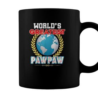 Worlds Greatest Pawpaw On Earth Proud Fathers Day Gift Dad Coffee Mug - Seseable