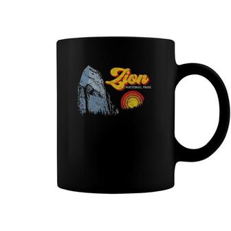 Zion National Park Retro Throwback Graphic Tee Coffee Mug | Mazezy DE