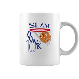 10 Years Old Slam Dunk 10Th Basketball Birthday Party Gift Coffee Mug