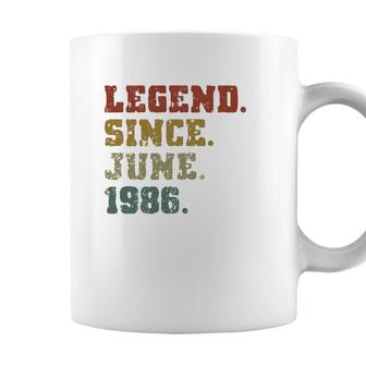 35Th Birthday Gifts 35 Years Old Legend Since June 1986 Ver2 Coffee Mug - Seseable