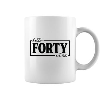 40 Happy Birthday 40Th Black Forty Special Est 1982 Coffee Mug - Seseable