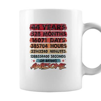 44Th Birthday 44 Years Old Vintage Retro 528 Months Birthday Coffee Mug - Seseable