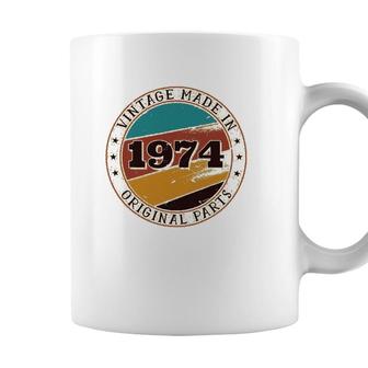 47Th Birthday Retro Vintage 47 Years Old Made In 1974 Gift Coffee Mug - Seseable