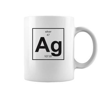 Ag Silver - Periodic Table Of Elements Coffee Mug | Mazezy