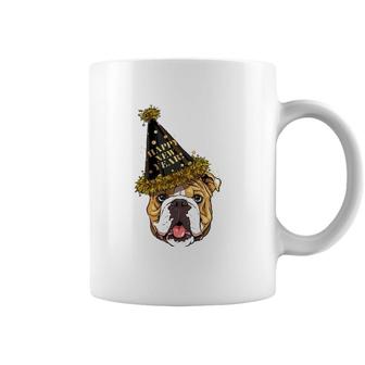 American Bulldog Happy New Year 2023 Dog New Years Eve Party Coffee Mug | Mazezy
