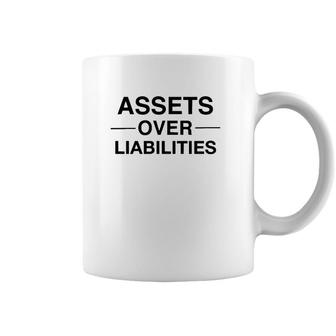 Assets Over Liabilities Funny Accountant Coffee Mug | Mazezy