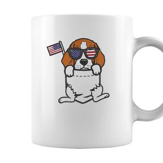 Beagle Feet Pocket Cute American Usa 4Th Of July Fourth Dog Coffee Mug - Seseable