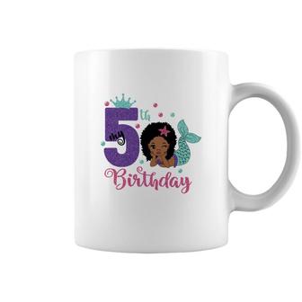 Beauty My 5Th Birthday Mermaid Art Cute Coffee Mug - Seseable