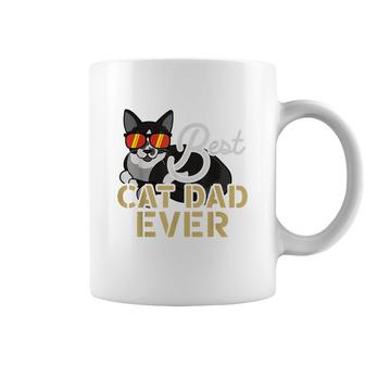 Best Cat Dad Ever Cool Funny Best Friend Cat Daddy Coffee Mug - Seseable