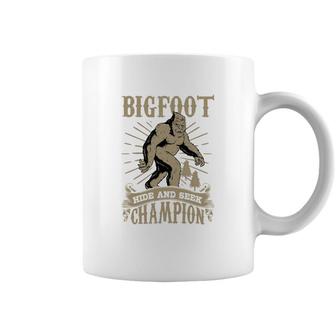 Bigfoot Hide Seek Champion Men Women Sasquatch Tee Coffee Mug - Monsterry DE