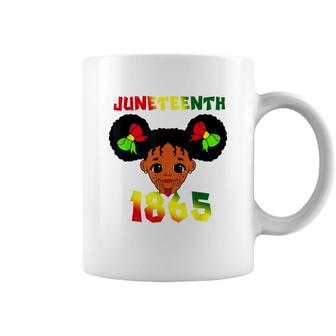 Black Girl Juneteenth 1865 Kids Toddlers Celebration Coffee Mug - Seseable