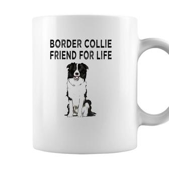Border Collie Friend For Life Dog Lover Friendship Coffee Mug - Seseable