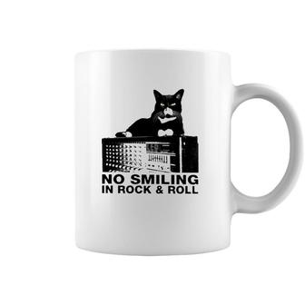 Cat No Smiling In Rock And Roll Coffee Mug | Mazezy
