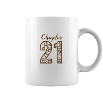 Chapter 21 21St Birthday Orange Leopard Coffee Mug - Seseable