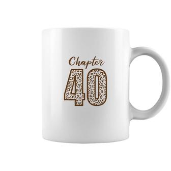 Chapter 40 Orange Leopard 40Th Birthday 1982 Coffee Mug - Seseable