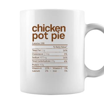 Chicken Pot Pie Nutrition Facts Funny Thanksgiving Christmas Coffee Mug - Seseable