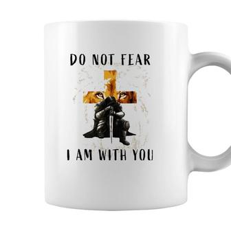 Christian Bible Verse Men Lion Faith Fear Religious Coffee Mug - Seseable