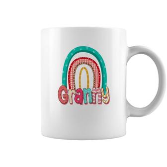 Colorful Rainbow For Granny From Daughter With Love Grandma New Coffee Mug - Seseable
