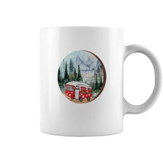 Custom Happt Life Happy Camper Camp Life Coffee Mug - Seseable