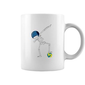 Dabbing Skeleton Water Polo Player Sports Athlete Gift Coffee Mug | Mazezy