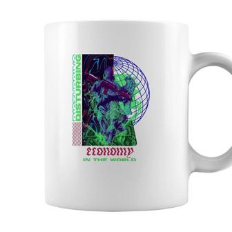 Disturbing Economy - Sad Aesthetic Edgy Streetwear Coffee Mug - Seseable