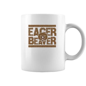 Eager Beaver Funny Animal Gift Coffee Mug | Mazezy